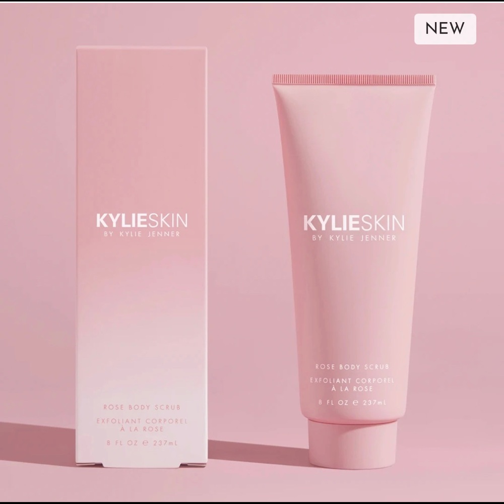 Kylie skin rose body scrub